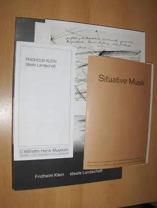 Klein, Fridhelm, Michaela Schleunung Gerhard Berger (Beratung) u. a: KONVOLUT FRIDHELM KLEIN MIT AUTOGRAPHEN u. Buch : Ideale Landschaft *. Tagebücher, Zeichnungen, Fotos, Video, Objekte...