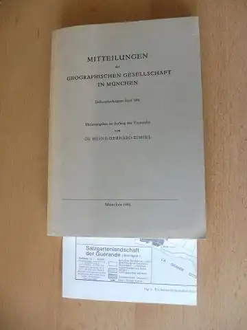 Zimpel (Hrsg.), Dr. Heinz-Gerhard: MITTEILUNGEN der GEOGRAPHISCHEN GESELLSCHAFT IN MÜNCHEN - Sechsundsechzigster (66.) Band 1981 *. u.a. * mit v. H.G. Gierloff-Emden: Die Salzgartenlandschaft "Marais...