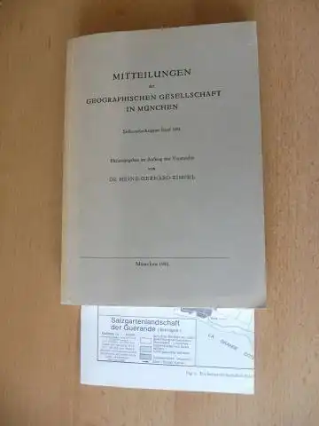 Zimpel (Hrsg.), Dr. Heinz Gerhard: MITTEILUNGEN der GEOGRAPHISCHEN GESELLSCHAFT IN MÜNCHEN   Sechsundsechzigster (66.) Band 1981 *. u.a. * mit v. H.G. Gierloff Emden:.. 