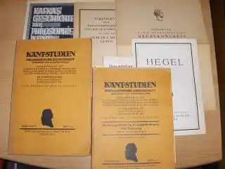 Menzer (Hrsg.), Paul, Arthur Liebert Ernst Cassirer u. a: KANT-STUDIEN - PHILOSOPHISCHE ZEITSCHRIFT * - BAND XXXVI - HEFT 1/2 u. HEFT 3/4 mit u.a. 9 Abhandlungen im Heft 1/1 mit z.b. v. Ernst Cassirer "Kant und das Problem der Metaphysik". v. Justus Meyer