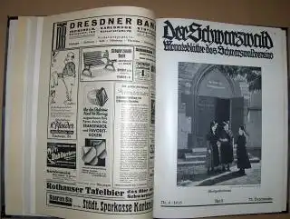 Imm (Schriftleit.), Prof. Dr. Emil: Der Schwarzwald. Monatsblätter des Schwarzwaldvereins. 72. Vereinsjahr 1935. 12 Hefte Gebunden. 