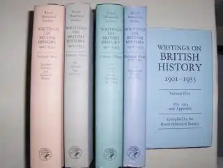 WRITINGS ON BRITISH HISTORY 1901-1933. 5 Volumes. A Bibliography of books and articles on the history of Great Britain from about 400 A.D. to 1914, published during the years 1901-1933 inclusive, with an Appendix containing a select list of publications i