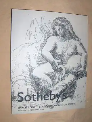 SOTHEBY`S IMPRESSIONIST AND MODERN WORKS ON PAPER *. London 4 February 2004. 