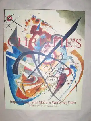 CHRISTIE`S Impressionist and Modern Works on Paper *. New York, 7 November 2001. 