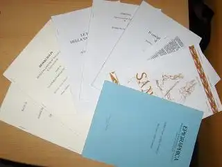 Solin, Heikki, Pekka Tuomisto Paola Caruso u. a: KONVOLUT v. 9 HEFTE EPIGRAPHIK (Italienischer Sprache) HEIKKI SOLIN als AUTOR *. Sonderdruck - EPIGRAPHICA 2008 Estratto dal Vol. LXX // ARCTOS Separatim Expressum 2002 // SAMNIVA 2009 Estratto // STUDI CAS