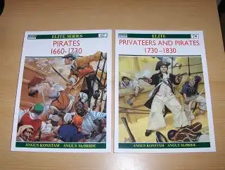 Konstam, Angus, Angus McBride (Colour plates by) and Lee Johnson (Editor): PIRATES 1660-1730 / PRIVATEERS AND PIRATES 1730-1830 *. 2 Bände / 2 Vol.