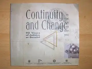 Sasson (Introd.), Muli Ben, Dr. Ran Sapoznik Shalom Sabar a. o: Continuity and Change *. 92 Years of Judaica at Bezalel. 