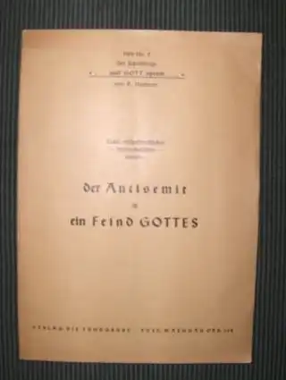 Nachmer, P: Exakt wissenschaftlicher - mathematischer - Beweis: der Antisemit ist ein Feind GOTTES. 