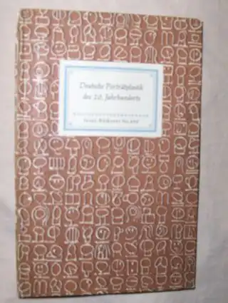 Seitz (Hrsg.), Gustav und Erhard Göpel (Erläuterungen): Deutsche Porträtsplastik des 20. Jahrhunderts. 40 Bildtafeln. Insel-Bücherei Nr. 650. 