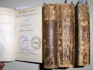 Herder, Johann Gottfried von: (Sämmtliche Werke). Zur Philosophie und Geschichte. 4 Bände: Komplett von 1. Theil bis 8. Theil. 