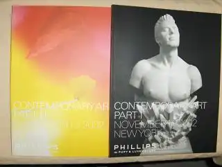 PHILLIPS de PURY & LUXEMBOURG Contemporary Art *. Part I + Part II. 2 Bände. New York, 11 & 12 November, 2002. 