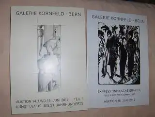 AUKTIONEN: KUNST DES 19. BIS 21. JAHRHUNDERTS TEIL II / EXPRESSIONISTISCHE GRAPHIK Teile einer Privatsammlung *. 2 Bände. 