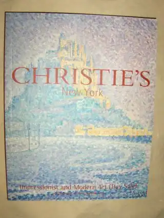 CHRISTIE`S IMPRESSIONIST AND MODERN ART (Day Sale) *. New York, 7 November 2001. 