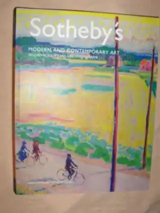 Sotheby`s: MODERN AND CONTEMPORARY ART INCLUDING SCULPTURES AND PHOTOGRAPHS *. Amsterdam, 27 May 2002. 