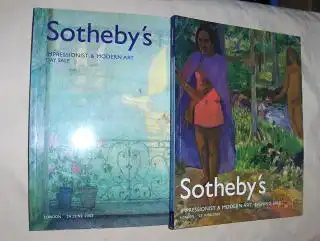 Sotheby`s: SOTHEBY`S IMPRESSIONIST AND MODERN ART . EVENING SALE - DAY SALE - 2 Bände *. London, 23 / 24 June 2003.