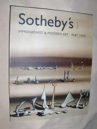 Sotheby`s: SOTHEBY`S IMPRESSIONIST AND MODERN ART PART TWO *. New York, 7 May 2003. 