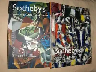 Sotheby`s: SOTHEBY`S IMPRESSIONIST AND MODERN ART EVENING SALE / IMPRESSIONIST & MODERN ART DAY SALE. 2 Bände *. London, 8 / 9 February 2005. 
