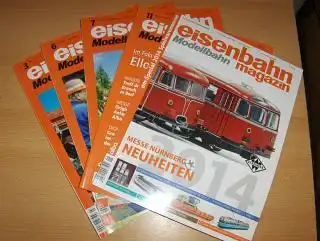 Teloeken (Verleger), Alf: eisenbahn magazin Modellbahn. 5 versch. Exemplare oder Hefte dav. 1 Spezial *. (Deutschsprachige Monats-Zeitschrift für alle Freunde der Eisenbahn und Modellbahn). 
