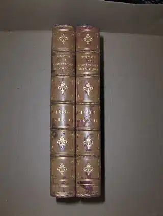 REVUE DES QUESTIONS HISTORIQUES - Vingt-Deuxieme et Vingt-Troisieme Annee - 2 Tomes (Vol. I - Vol. II -1888) *. Komplett. 