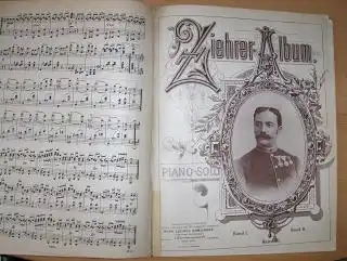 Sämmtliche TÄNZE für Pianoforte solo componirt von FRANZ SCHUBERT / ZIEHER-ALBUM PIANO-SOLO *. 2 Teile in 1 Bd.