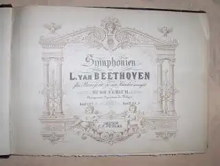 Symphonien von L. (Ludwig) VAN BEETHOVEN für Pianoforte zu 4 Händen arrangirt von Hugo Ulrich. Band I. Symponien N°s 1 bis 5
