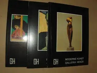 3 Kataloge MODERNE KUNST GALLERIA HENZE *. 