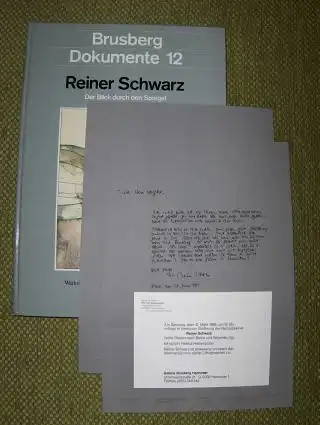 Heißenbüttel, Helmut, Dieter Brusberg (Hrsg.) Brigitte Völker u. a.: Reiner Schwarz Der Blick durch den Spiegel. Werkverzeichnis der Lithographien 1961 bis 1983. + AUTOGRAPHEN *. Mit Texte.