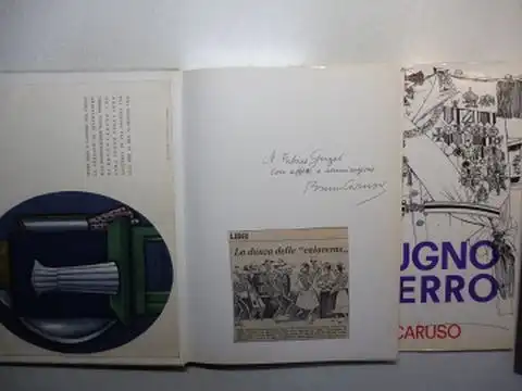 Caruso, Bruno: IL PUGNO DI FERRO - 65 DISEGNI DI BRUNO CARUSO - SULL`ITALIA, LA FRANCIA (Guerre d`Algerie, OAS...), GLI U.S.A., IL MESSICO, LA GERMANIA, L`INGHILTERRA, LA SPAGNA, IL CONGO, L`IRAN, HONG-KONG, L`INDIA E IL GIAPPONE. + AUTOGRAPH *. 