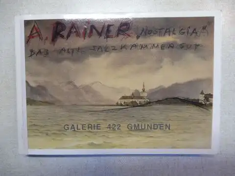 Rainer, Arnulf und Loessl: A. (ARNULF) RAINER "NOSTALGIA" - DAS ALTE SALZKAMMERGUT. 28 Karten (von Künstler gestalt.-Graphiken oder Fotos zum Thema Salzkammergut) *. 