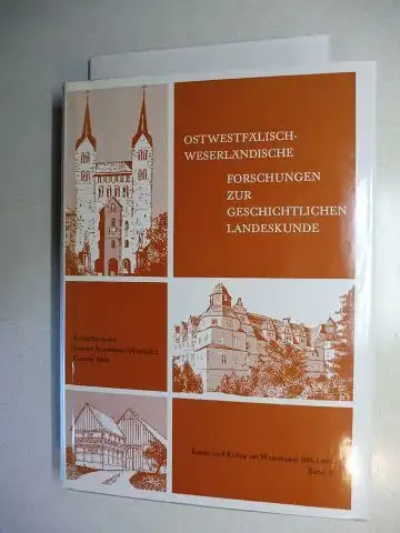 Stoob (Hrsg.), Heinz, Alfred Hartlieb von Wallthor (Hrsg. d. Veröff.) und Karl-Heinz Kirchhoff: KUNST UND KULTUR IM WESERRAUM 800-1600 - Bd. 3 Forschungsband : OSTWESTFÄLISCH-WESERLÄNDISCHE FORSCHUNGEN ZUR GESCHICHTLICHEN LANDESKUNDE *. 