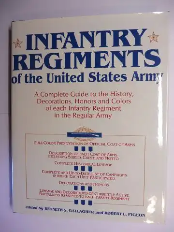 Gallagher (edited by), Kenneth S. and Robert L. Pigeon: INFANTRY REGIMENTS of the United States Army *. A Complete Guide to the History, Decorations, Honors and Colors of each Infantry Regiment in the Regular Army.