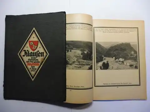 Junger, Franz, Anton Hofer (Graphiker) Marius Amonn (Architekt) u. a: Klausen (KLAUSEN AM EISACK) - zum Gedenken an das große Unglück am 9. Aug. 1921 *. Mit Beiträge. 