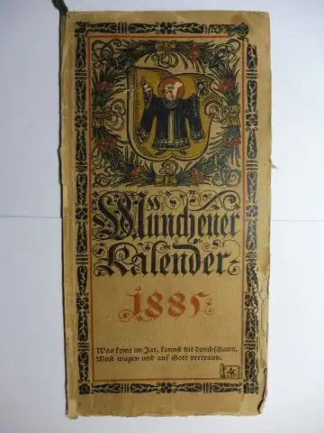 Hupp (Wappenillustr.), Otto und Otto Hupp (Illustr.): Münchner Kalender 1885 *.