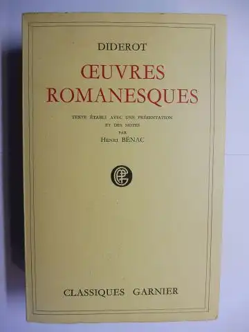 Diderot, Denis und Henri Benac (Texte-Presentation-Notes): OEUVRES ROMANESQUES en un VOLUME *. 