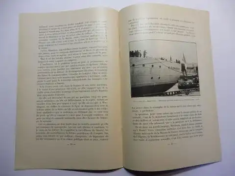 Pietri *, Francois: DISCOURS prononce par M. Pietri * MINISTRE DE LA MARINE le 5 octobre 1935 devant les aspirants de la "Jeanne-d`Arc" au lendemain de la mise a flot du batiment de ligne "Dunkerque". Extrait de la "Revue Maritime" Novembre 1935. 