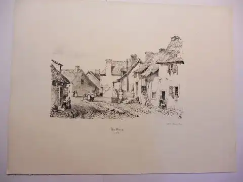 Osmond, Comtesse d`,  Thierry Freres (Lithographies) und  Pontaret: Original-Lithographie (s/w) aus "Souvenirs de Neris et de ses environs"  * : Ave Maria. N° 2. 