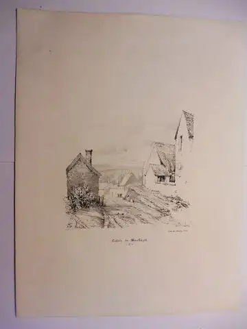 Osmond, Comtesse d`,  Thierry Freres (Lithographies) und  Pontaret: Original-Lithographie (s/w) aus "Souvenirs de Neris et de ses environs"  * : Entree de Montlucon. N° 11. 