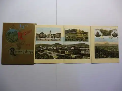 Glaser (Verlag), Louis: Album vom Riesengebirge. (Leporello mit 65 farb. Ansichten). 