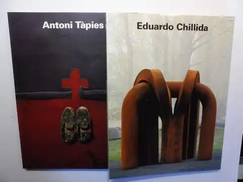 Messer, Thomas M. und Christoph Vitali: Eduardo Chillida / Antoni Tapies. SCHIRN KUNSTHALLE 1993. 2 Bände in BOX-SCHUBER.