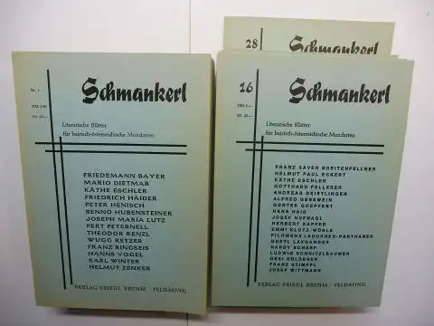 Buck, Christian und Friedl Brehm (Verlag / Hrsg.): Schmankerl - Literarische Blätter für bairisch-österreichische Mundarten. HEFTE 1 bis 28 *. (Dezember 1969 - April 1976) - 28 Hefte.