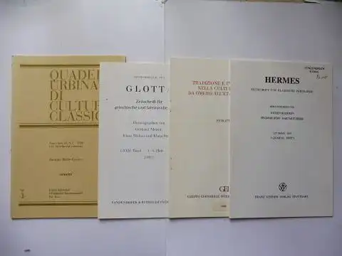 Pavese *, C.O. Carlo Odo: 4 TITELN von C.O. PAVESE * : SULLA `THEBAIS` DI STESICORO aus Hermes Zeitschrift für Klassische Philologie 125. Bd. 1997.. 