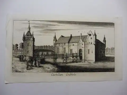 Ohne Kupferstecher: Original Kupferstich (betitelt): Castellum Crabbels *.