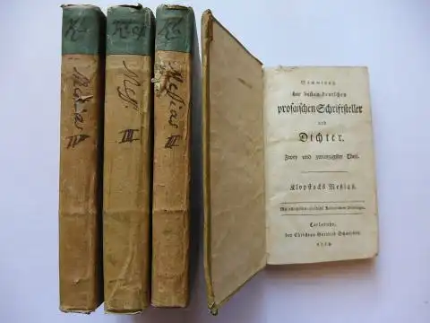 Klopstock *, Friedrich Gottlieb: Klopstock`s Der Messias / An der Erlöser. 4 Bände. 