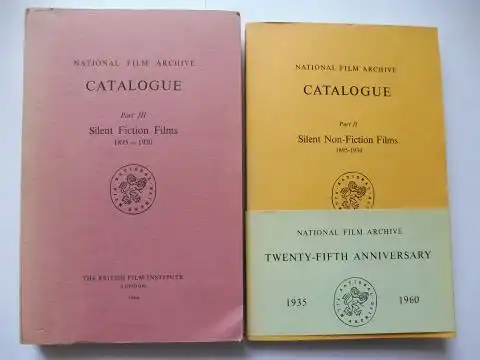 Elton (Foreword) II, Sir Arthur and J. B. Priestley (Foreword) III: Silent Non-Fiction Films 1895-1934 // Silent Fiction Films 1895-1930 *. 2 Bände. 