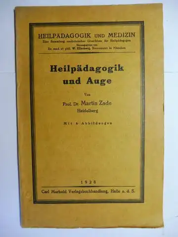 Zade, Prof. Dr. Martin: Heilpädagogik und Auge *. 
