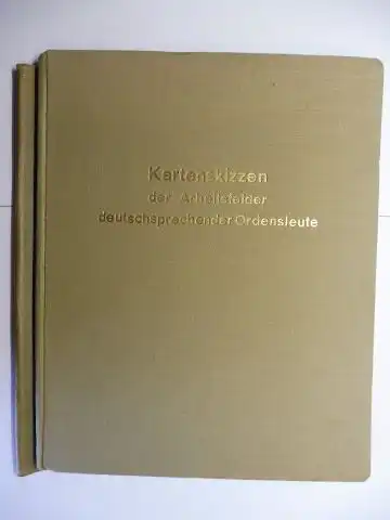 Sinnigen O.P., P. Ansgar: Kartenskizzen der Arbeitsfelder deutschsprechender Ordensleute *. 