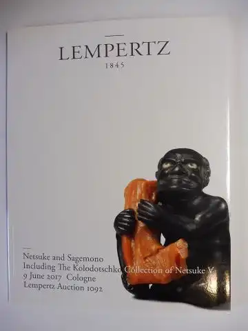 Lempertz, Auktionshaus: LEMPERTZ 1845 - Netsuke and Sagemono - Including The Kolodotschko Collection of Netsuke V - Lot 500-719 *. 