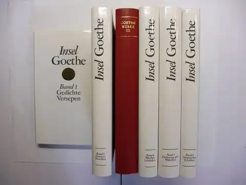 Goethe, Johann Wolfgang v., Walter Höllerer und Emil Staiger: Insel GOETHE WERKE - 6 Bänden (5 + 1*). 