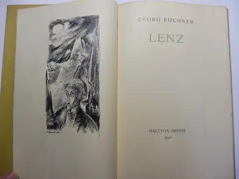 Büchner, Georg G., C.A. Bantzinger (Frontispiz) und A.A.M. Stols (Druck): LENZ *. 