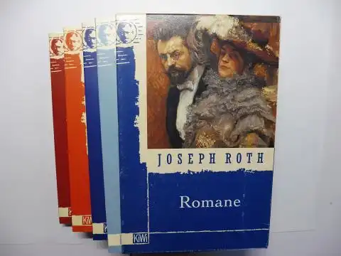 Roth, Joseph: Joseph Roth - Romane. 4 Bände *. Hotel Savoy - Hiob / Radetzkymarsch / Beichte eines Mörders, erzählt in einer Nacht - Das falsche Gewicht / Die Kapuzinergruft - Die Geschichte von der 1002. Nacht. 